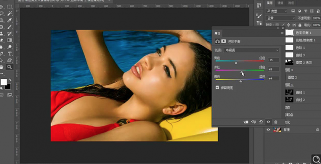PS給泳裝美女進(jìn)行精致修圖