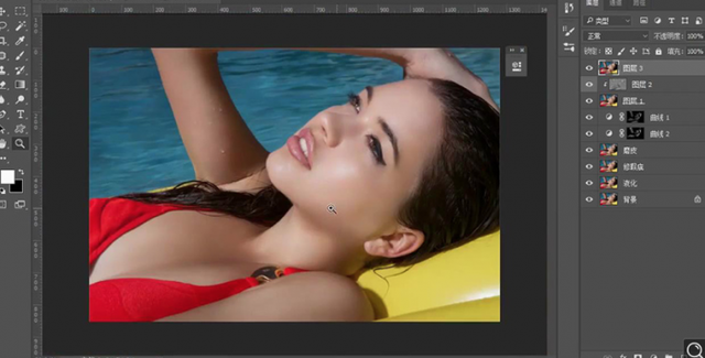 PS給泳裝美女進(jìn)行精致修圖