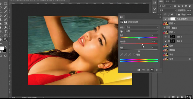PS給泳裝美女進(jìn)行精致修圖