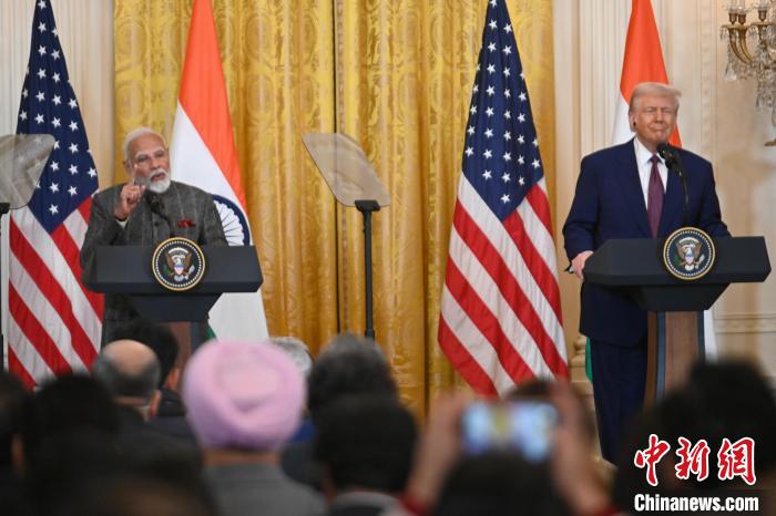 特朗普與印度總理莫迪在白宮會晤