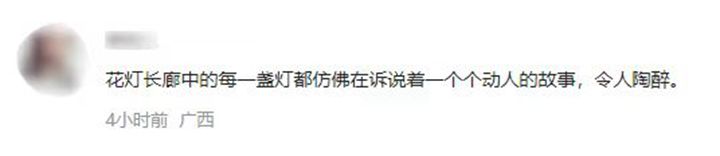 為了這條花燈長廊，網(wǎng)友們紛紛作起了詩！