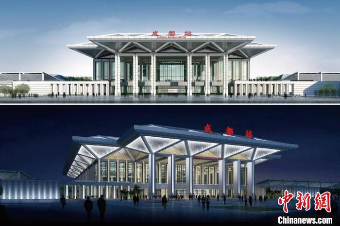 成都車(chē)站擴(kuò)能改造工程高架廣場(chǎng)首塊蓋板完成澆筑