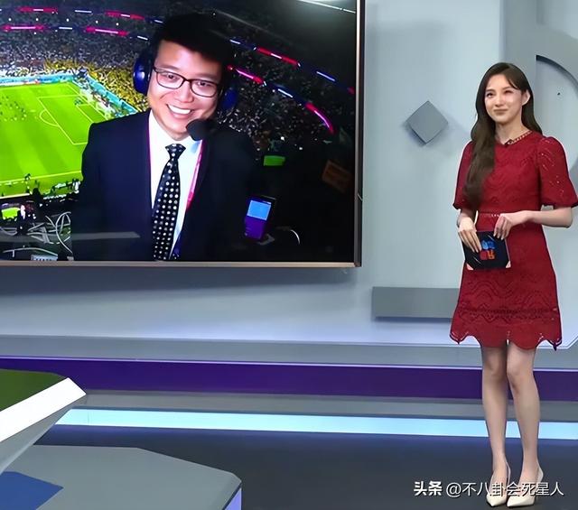 世界杯美女主持馬舒凡，身材好、顏值高，還被贊是董卿接班人