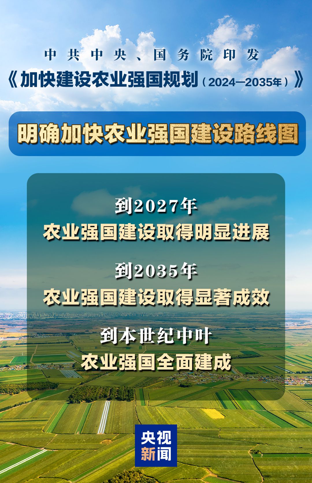重磅規(guī)劃發(fā)布！如何梯次推進(jìn)農(nóng)業(yè)強(qiáng)國建設(shè) 專家解讀