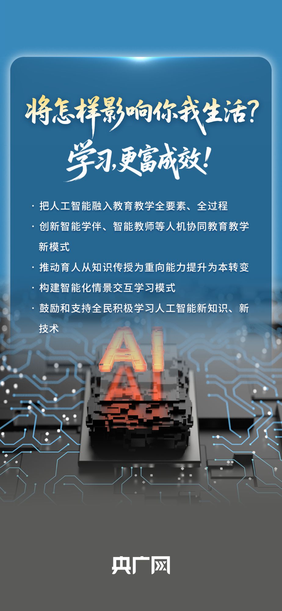 一圖讀懂“人工智能+”將怎樣影響你我生活