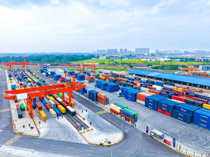 量質齊升 新態(tài)助力 徐州淮海國際陸港集裝箱集結中心吞吐量創(chuàng)歷史新高